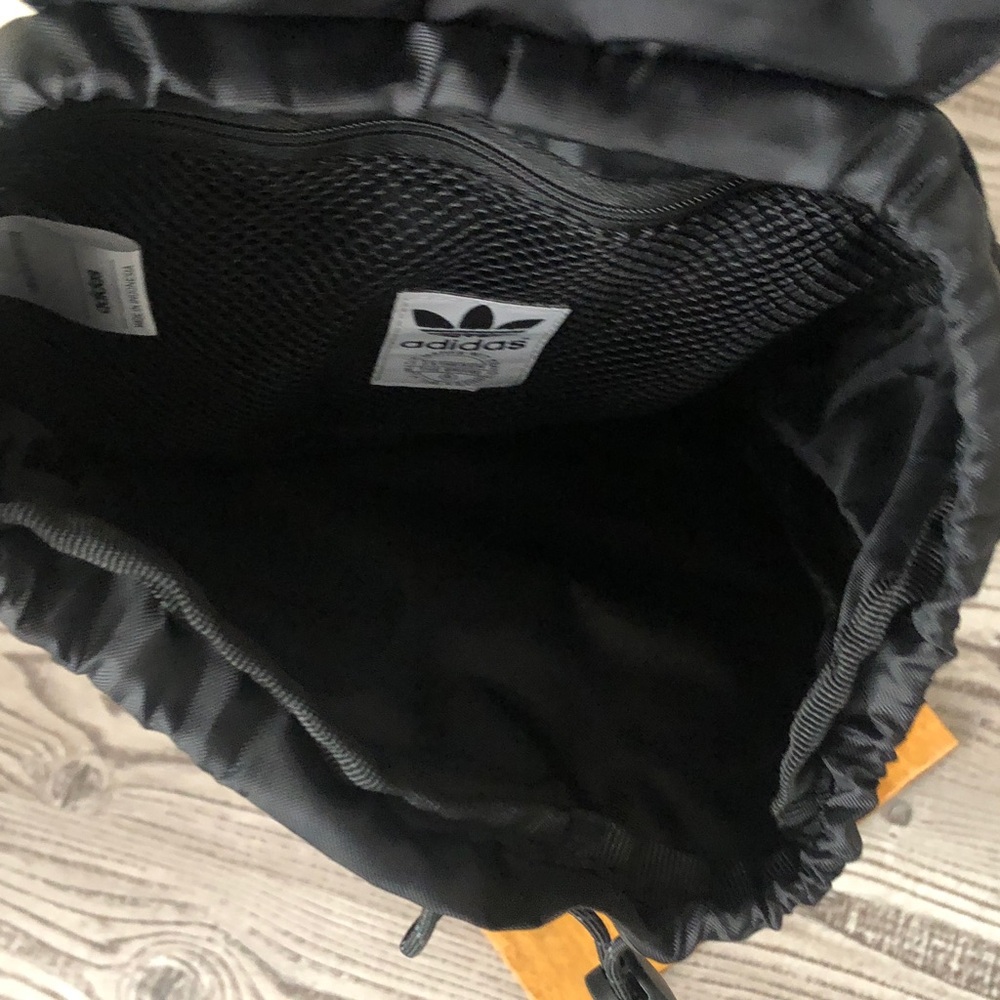 adidas Black Crossbody Backpack Sport Active Bag Purse Versatile Travel - Picture 8 of 11